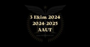 2024 / 2025 Avukatlık Asgari Ücret Tarifesi – 3 Ekim 2024